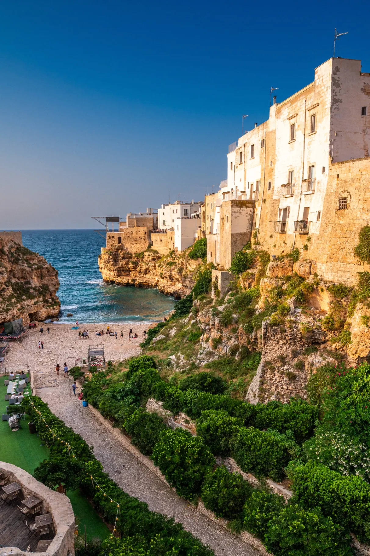 Cala di Polignano a Mare sull'Adriatico
